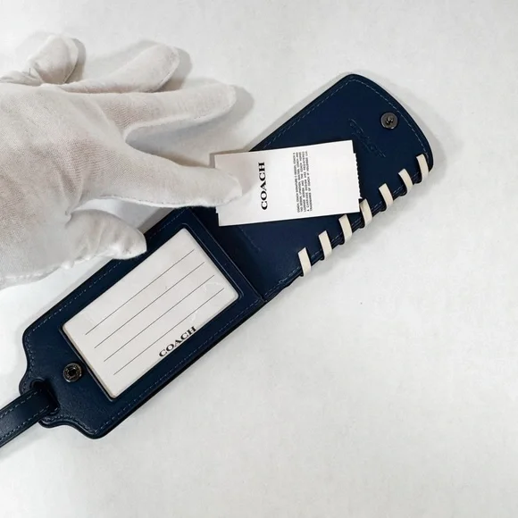 Coach Dark Blue Luggage Tag, set of 2 - Picture 3 of 7